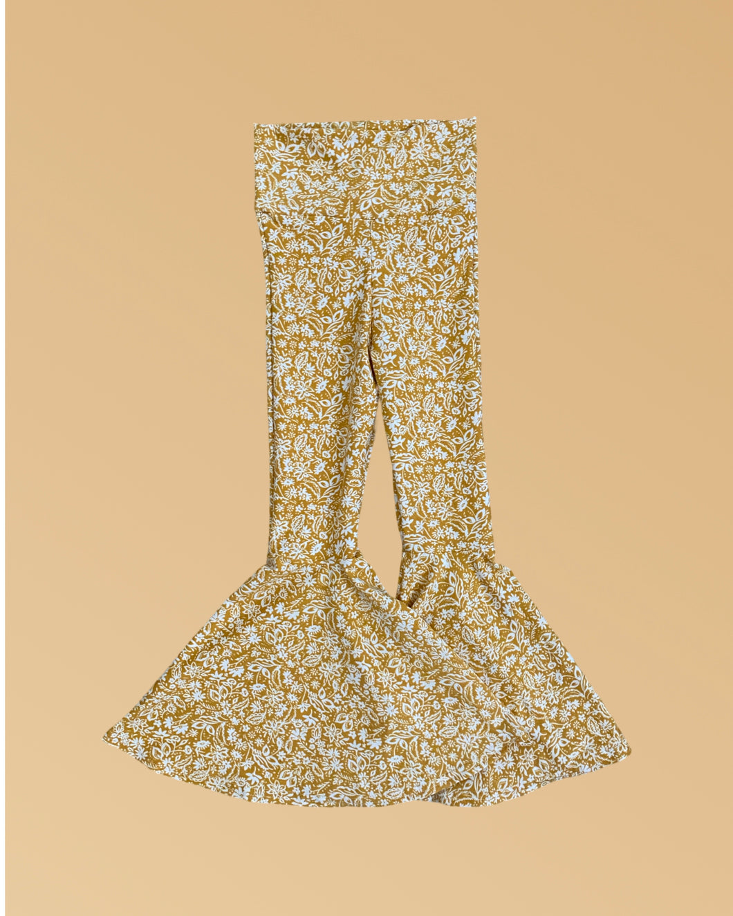 Folk Floral Bell Bottoms